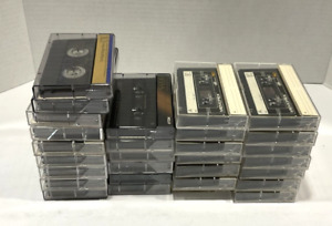 29 Used Audio Cassette Tapes For Use As Blanks, Maxell Sony TDK Memorex
