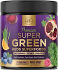 Greens Powder Superfood - Super Greens Blend Smoothie Mix with Spirulina