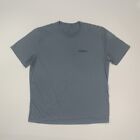 Patagonia Men's Tee T-Shirt Size 2XL Steel Blue Pullover Short Sleeve Spellout