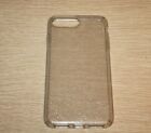 SPECK Presidio Clear + Glitter Case for iPhone 8 Plus/7 Plus - Clear With Gold