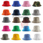 Summer Bucket Hat Cap Cotton Fishing Sun UV Protection Safari Camping Beach Hats
