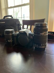 Canon EOS Rebel T3 Camera with EFS 18-55mm and EFS 55-250mm