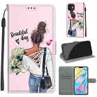 Flip Girl Flower Wallet Phone Case For iPhone 11 12 13 14 Pro Max XR X 6 7 8 SE