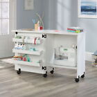 Rolling Sewing Cart Storage Arts Crafts Tables Furniture White Multifunctional