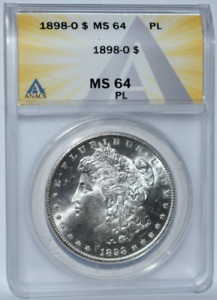 1898-O  Morgan Dollar  ANACS MS 64 PL  $  Proof-like