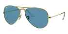 Ray-Ban RB3025 9196/S2 Aviator Gold/Blue Polarized Sunglasses Authentic