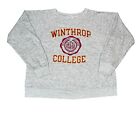 Vintage 80s Champion Winthrop College Crewneck Sweater Size Large