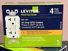 Leviton M42-GFNT2-4W GFCI Outlet- 4 Pack - 20 Amp Non Tamper , F