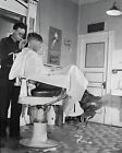 8x10 Vintage Barber Shop in Wisdom, Montana, Circa 1942.