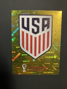 2022 Fifa World Cup Panini Sticker Qatar UNITED STATES USA2 TEAM LOGO FOIL badge
