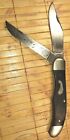 VINTAGE IMPERIAL USA 4624 FRONTIER FOLDING HUNTING KNIFE /Trapper 2 BLADES