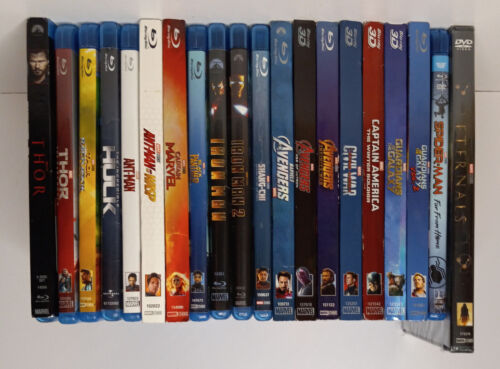 Marvel Cinematic Universe (MCU) Blu-ray Plus One DVD Lot of 20 Superhero Movies