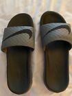 Nike Slide Sandals Black Gray Excellent Condition Men's 11 **FREE SHIPPING