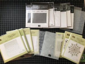 Stampin Up Sizzix Embossing Folders - PICK ONE RETIRED