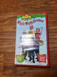 The Wiggles VHS Tape Wiggly Wiggly Christmas Holiday Kids Childrens Movie Video