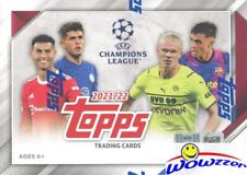 2021/22 Topps UEFA EXCLUSIVE Factory Sealed Blaster Box-SPECKLE FOIL PARALLELS!