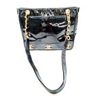 Chanel Tote Bag Triple Chain Coco Black Enamel 3255225
