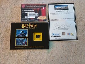 Harry Potter movie Prop Devil's Snare section Screen-Used film display with COA