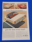1964 FORD PRODUCT LINE-UP GALAXIE - FALCON SPRINT - FAIRLANE 500 COLOR PRINT AD