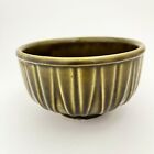 Vintage McCoy USA Pottery Bowl #518 Avocado Green 5.5”