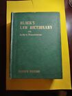 BLACK'S LAW DICTIONARY 4th Edition with Guide to Pronunciation 1957 Hardcover