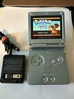 New ListingNintendo Game Boy Advance SP - Pearl Blue AGS 101  w/ Charger - Tested