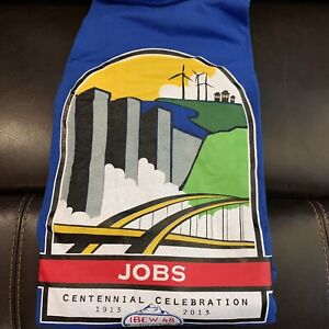 IBEW Local 48 Shirt Mens 3XL Blue Jobs Centennial Celebration