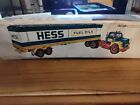1975 Hess Box Trailer Gas/Oil Truck Complete w/ Box and Barrels Vintage In Box