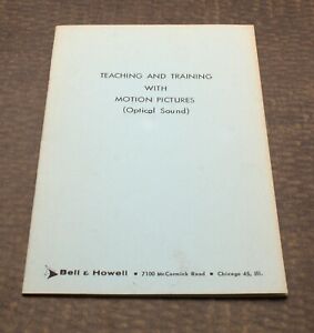 Photography Pamphlet Camera Teaching Training With Motion Pictures Bell & Howell