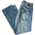 Vintage Y2K Pelle Pelle Denim Jeans Size 34x34 Mens Paint Splatter Loose Baggy