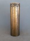 Roycroft antique Hammered Bronze Dogwood Vase, very rare, 10 inches