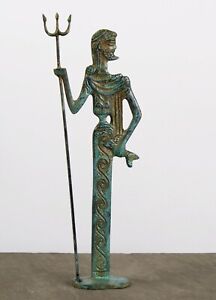 Poseidon Statue Small - God of the Sea Bronze Figurine