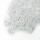 100-400 pcs 11mm Clear Silicone Pierced Earring Cushions Back Pads Disc Stoppers