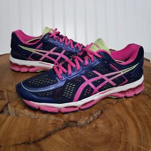 Asics Gel Kayano 22 Womens Sz 9.5 Running Shoes T597N Athletic Pink Purple Sneak
