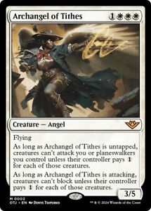 ARCHANGEL OF TITHES mtg NM-M Outlaws of Thunder Junction 1 Mythic