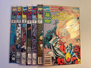 Marvel THE WEB OF SPIDER-MAN (1989-91)Ann #7,50,61,64,69,79,82 LOT