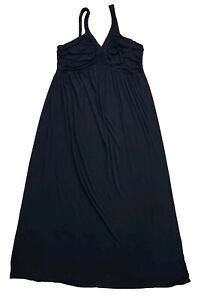 Design History Dress 2x Plus Size Black Maxi Long Braided Straps