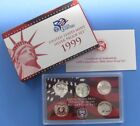 1999 Silver State Quarter 5pc Proof Set - with box and coa
