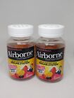 Lot of 2 Airborne Immune Support assorted fruit flavored gummies, 21 count each.