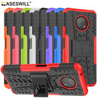 For Nokia G300 Case Rugged Shockproof Kickstand Phone Cover + Screen Protector