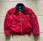 OG Vintage POLO RALPH LAUREN Hi Tech Bomber Jacket Size Med 92 Red