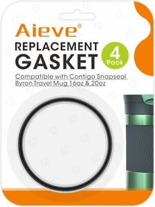 4 Pack Replacement Gasket  Contigo Snapseal Byron Travel Mug Silicone Lid Seal R