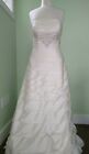 Casablanca  Bridal Ivory Beaded Layers Wedding Gown Sz 14 EUC Beautiful ❤️💙💜💚