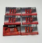 New ListingSONY HF 60 90 Minute Blank Audio Cassette Tapes NEW Lot Of 6 Normal Bias