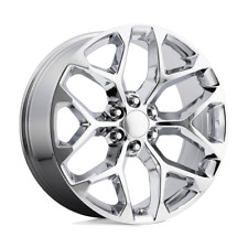 GMC Sierra Snowflake 26X10 +24 Chrome Replica Wheel 6X139.7 6X5.5 (QTY 1)