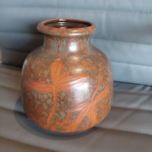 New ListingSCHEURICH KERAMIK Earth Tone Leaf Vase 293-16 West German Pottery Vintage 1970s