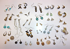 Vintage To Now Fashion Jewelry PIERCED EARRING Lot Mixed Smaller Sizes Variety16