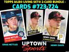 Topps MLB Living Cards #723-724 - Graig Nettles & Henry Davis - Presale
