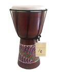 Djembe Drum Bongo Congo African Wood Drum - MED SIZE- 12