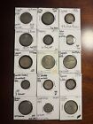 NICE World Foreign Silver Coin Lot - 1800s+ (15 Different Countries!)